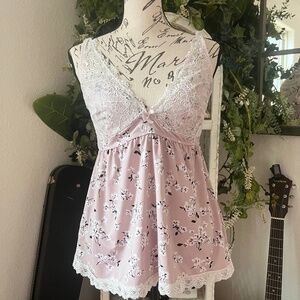 💕Marilyn Monroe cherry blossom lace babydoll cami 💕